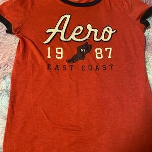 Aeropostale Red Crew Neck Tee